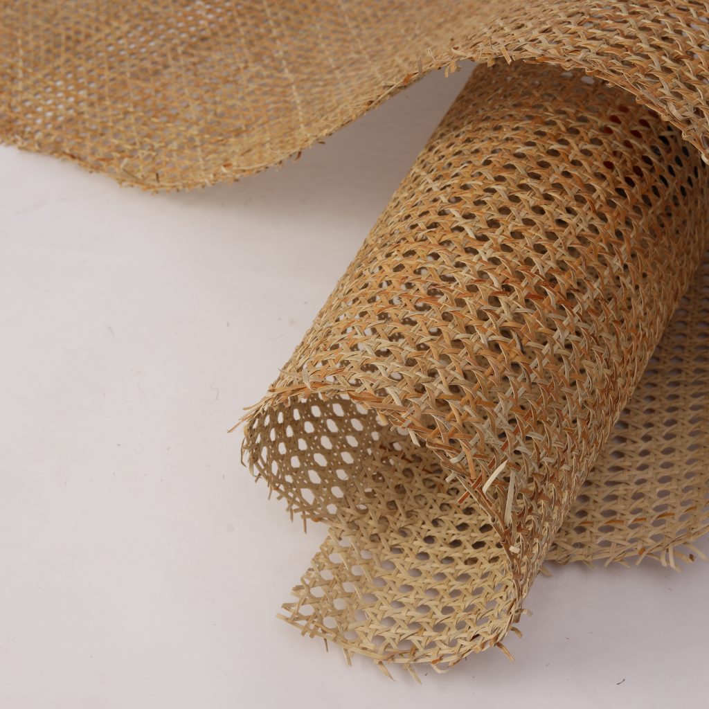 Natural Hexagon Rattan Cane, 60 cm Wide, Running on 1 feet - Rattan Fabric