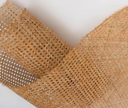 Cane Webbing Roll 27.5 Hexagon Natural Weave Pre-woven, DIY - Rattan Fabric